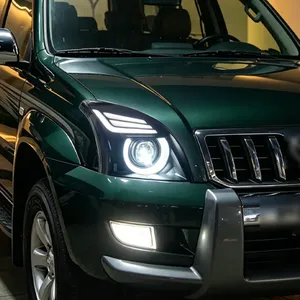 Conjunto de Faros Delanteros Estilo Defender para Toyota Prado LC120 Antiguo, Modificados con LED DRL, Lente de Proyector de Doble Haz - Product Image 4