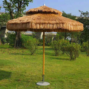 Оптовая продажа от производителя, зонт с двойной крышей, пляжные террасы, украшения для вечеринок, полиэфирная ткань, соломенный материал - Product Image 3