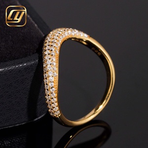 Anillo Clásico de Diamante Cultivado en Laboratorio con Certificación IGI, Plata de Ley Chapada en Oro, Corte Brillante, Anillo de Lujo para Mujer, Aniversario - Product Image 3