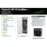 Module redresseur d'alimentation télécom Eltek 48V 3kW Flatpack2 48/2000 HE PART PN241115.105 Entrée 220V Autonomie 0,5 minute