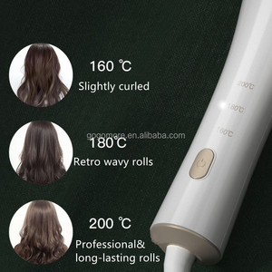Vivid&vogue Vav-208b <span class=keywords><strong>Rizador</strong></span> de Pelo Profesional Portátil Automático Giratorio de 32mm y 13mm con Barril Reemplazable en Blanco y Morado (2 Colores) - Product Image 6