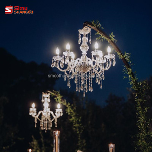 Lámpara de Araña de Cristal Dorada Estilo María <span class=keywords><strong>Teresa</strong></span> Europea para Bodas, Hotel, Sala de Estar, Lámpara Colgante de Lujo - Product Image 4