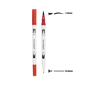 logo à double extrémité personnalisé dessin d'art professionnelstylo marqueur aquarelle pour enfants adultes peinture - Product Image 6