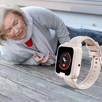 Reloj con Alarma y Localizador para Trabajadores Solitarios, Detección de Caídas, Llamada SOS, Reloj GPS 4G para Seguridad y Salud de Personas Mayores