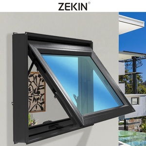 Ventana de toldo de aluminio para <span class=keywords><strong>Camper</strong></span> Van Ventana de toldo de pared de cortina de vidrio templado doble con ventana de toldo de diseño resistente al agua - Product Image 3