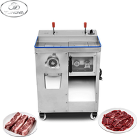 Nouveau hachoir à viande en acier inoxydable 1800W, moteur en cuivre pur, machine multifonctionnelle de découpe/déchiquetage, ensemble de lames détachables, automatique