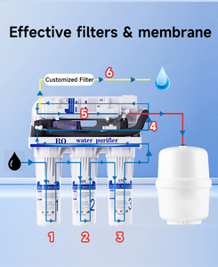Système de purification d'<span class=keywords><strong>eau</strong></span> par osmose inverse (RO) 5 étapes 100 GPD à prix d'usine pour cuisine domestique, <span class=keywords><strong>filtre</strong></span> à <span class=keywords><strong>eau</strong></span> <span class=keywords><strong>sous</strong></span> <span class=keywords><strong>évier</strong></span> OEM/ODM - Product Image 4