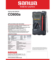 CD800a CD800a3 Penganalisis Tegangan Arus Multi-Parameter Presisi Tinggi True RMS Auto Range CAT IV 600V Bersertifikasi CE