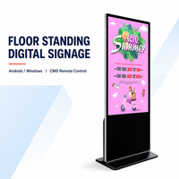 Pantalla LCD de 43, 55 y 65 pulgadas, pantalla táctil, quiosco independiente, pantallas de señalización Digital Subway para centros comerciales y tiendas minoristas