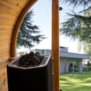 Sauna en cèdre rouge pour 3-4 personnes avec chauffage Harvia - Product Image 2