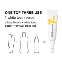 Gel Blanqueador Dental Profesional Sin Peróxido, Fuerte Sabor a Menta, Híbrido Dual, Desensibilizante, Cuidado Blanqueador, No Tóxico, Uso Doméstico