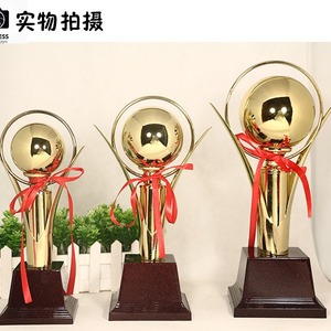 Trophée sphérique en métal 29cm 32cm 36cm 42cm gravé pour les récompenses scolaires, les arts du danse, les talents, le football et le basketball - Product Image 2