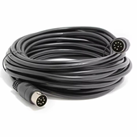 Câble audio-vidéo XLR 6 broches 8 broches mâle-mâle avec gaine en PVC et blindage en feuille d'aluminium pour projecteur