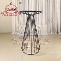 Ensemble de tables et chaises de bar en acier avec plateau en MDF pour salon, café, boîte de nuit moderne, bar à domicile et hôtel