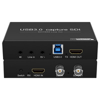 Carte de capture HDMI SDI vers USB, USB3.0 1080P60fps, carte de capture vidéo de jeu SDI, convertisseur SDI vers HDMI
