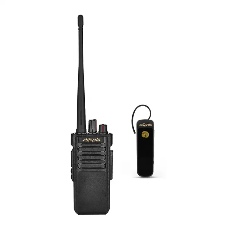 치에르다 도매 IP67 방수 10w 2900mah 배터리 DMR A8 블루투스 무전기 CE FCC