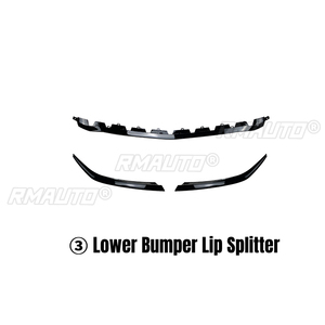 Cubierta Adhesiva para el Divisor Inferior del Parachoques Delantero Lateral para Mercedes-Benz Clase A W177 A180 A200 A220 A250 para AMG 2019 2020 2021+ - Product Image 6