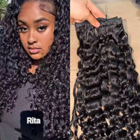 Extensiones de Cabello Humano Genius Weft Doble Trama, Finas, Invisibles, con Cutícula Intacta, Rizado Kinky Birmano, Sin Impuestos de Fábrica