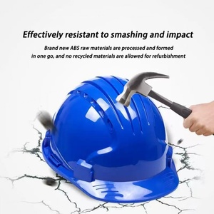 Casque de sécurité de chantier à cinq nervures, classique/reflecteur, en ABS épaissi, respirant, anti-écrasement, vente directe usine - Product Image 5