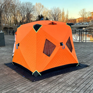 Carpa de Pesca Cuadrada con Marco de Fibra de Vidrio, Aislada, de 3 Capas, Impermeable, para Exteriores, Modelo ATBD-1, Material Ecológico Hecho de Fibra de Vidrio - Product Image 2