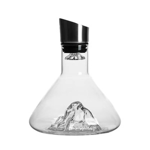 Iceberg Estilo Cascada moderno cristal transparente <span class=keywords><strong>de</strong></span> gama alta Jinshan <span class=keywords><strong>vino</strong></span> <span class=keywords><strong>tinto</strong></span> sostenible filtro rápido decantador <span class=keywords><strong>dispensador</strong></span> <span class=keywords><strong>de</strong></span> <span class=keywords><strong>vino</strong></span> - Product Image 5