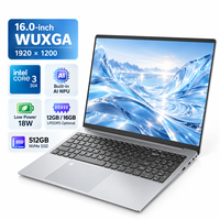 Ordinateur portable professionnel IA 2026 Intel Core 3 304 16 pouces WUXGA 16 Go RAM 512 Go SSD OEM ODM SKD CKD Usine