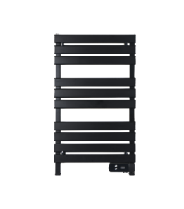6 <b>Bars</b> Black Aluminum Alloy Heated Towel Rack Wall Mount <b>Electric</b> Towel Warmer Rail Waterproof Modern Bathroom Towel Dryer - Product Image 1