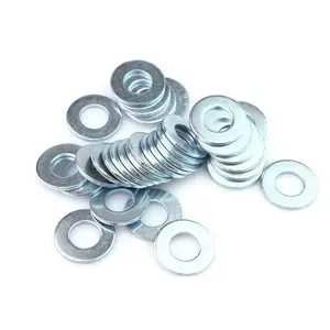 Flat washer factory stamping zinc plated steel shim din standard