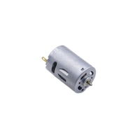 Motor DC Magnet Permanen HSE Round RS-385SH dengan Sikat Karbon 9V-30V 100W untuk Pengering Rambut, Pengering Tangan & Perahu