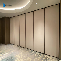 Cloison acoustique pliable et mobile, portes coulissantes, design moderne, cadre en cuir et aluminium, isolation acoustique hautement efficace, restaurants