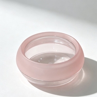 Pot vide givré rose personnalisé de 10g pour poudre, comprimés, capsules, bonbons pressés, fond de teint et distributeur de capsules de soins de la peau