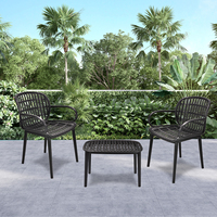 Haute Qualité, Écologique, Résistant aux UV, Imperméable, Résistant aux Détergents Acides, Plastique/Métal Effet Bambou, Facile à Nettoyer, Jardin Extérieur