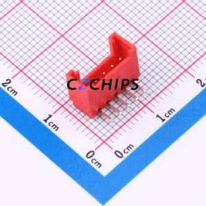 A200E1W1-2R5P12 Wire-to-Board Pin Header Bent Lead Through Hole,P=2mm Connector 1x5P 2mm Right Angle Insert HY - Product Image 1