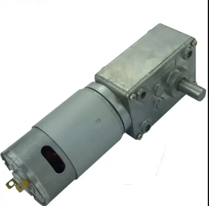 A58SW-555 tự động khóa mô-men xoắn cao tốc độ thấp 24V Mini DC Worm Gear Motor