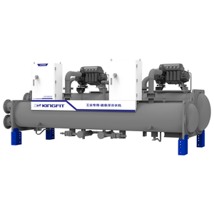 Compressor de Água Refrigerada Kingfit 300RT 420kW <span class=keywords><strong>Super</strong></span> Eficiente VSD Semi-Hermético com Motor de Rolamento Magnético - Product Image 2