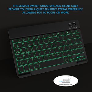 Trong Kho Xách Tay Máy Tính Bảng Azerty Clavier Siêu Mỏng Bàn Phím Backlit Teclado Bluetooth Bàn Phím Không Dây Cho Máy Tính Xách Tay Điện Thoại Máy Tính Bảng - Product Image 4