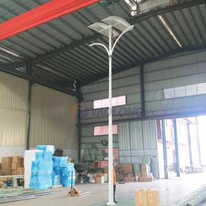 6M 8M 12M de alta calidad de polvo de acero inoxidable luz Solar de la calle Polo dibujos/energía Solar lámpara de calle - Product Image 2