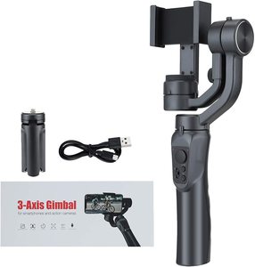 Stabilizzatore per Fotocamera, Gimbal per Telefono con Tracciamento AI, Stabilizzazione a 3 Assi, Autofocus, Supporto per Telefono Integrato, Asta Selfie a 360° - Product Image 3