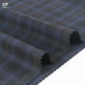 Nouvelle collection Printemps-Été : Tissu de costume TR coloré à carreaux, extensible, pour tenues décontractées et professionnelles pour hommes - Vente en gros - Product Image 4