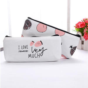 Estuche para Lápices de Algodón, Bolsa de Cosméticos Multifuncional de Lona Lavable, Estuche para Lápices con Cremallera Personalizada - Product Image 6