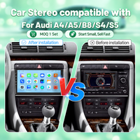 Lecteur multimédia Android 9 pouces avec écran tactile IPS, CarPlay, GPS, Bluetooth pour Audi A4 A5 B8 S4 S5 2000-2009 - Vente en gros d'autoradios
