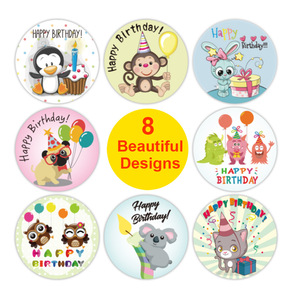 Adesivi Impermeabili Pronti all'Uso per Bambini, 8 Modelli, Decorazioni per Feste <span class=keywords><strong>di</strong></span> <span class=keywords><strong>Compleanno</strong></span>, <span class=keywords><strong>Etichette</strong></span> per Biglietti <span class=keywords><strong>di</strong></span> Auguri, Nuovi Arrivi - Product Image 5