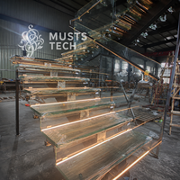 Fabricant direct d'usine : Escalier sur mesure pour l'ingénierie architecturale, production stable et en série