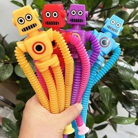 Mainan Teleskopik Robotik Desain Baru Mainan Plastik Unik dan Lucu untuk Dekompresi Tubular Cocok untuk Pria dan Wanita