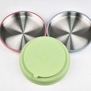 Ensemble d'alimentation portable pour bébé en acier inoxydable 304, assiette à succion, non toxique, qualité alimentaire, moderne, écologique, solide - Product Image 1