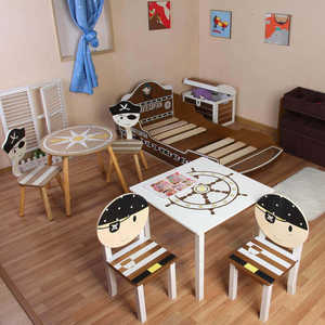 Meubles d'intérieur en bois pour enfants de maternelle, ensemble de chambre d'enfant, design avion, meubles de chambre d'enfant en bois pour garçons - Product Image 1