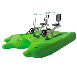 Commercial outdoor sea sport bicycle bicicleta acuatica de pedal inflatable floating water bike pedal boat