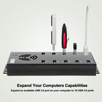 A-423 Sipolar 10 ports hub usb 3.0 pour téléphones accessoires station de charge de téléphone d'aéroport à vitesse rapide