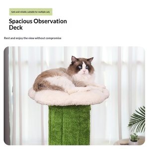 <span class=keywords><strong>Arbre</strong></span> <span class=keywords><strong>à</strong></span> <span class=keywords><strong>chat</strong></span> classique grand et moderne en bois massif, multi-niveaux, avec griffoir et lit, centre d'activités - Product Image 4