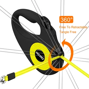XCHO Best Seller TUG Retractable Dog Leash 5m Dog Lead for All Sizes Dogs Reflective Tape RIBBONS Animal Support 3m / 10ft